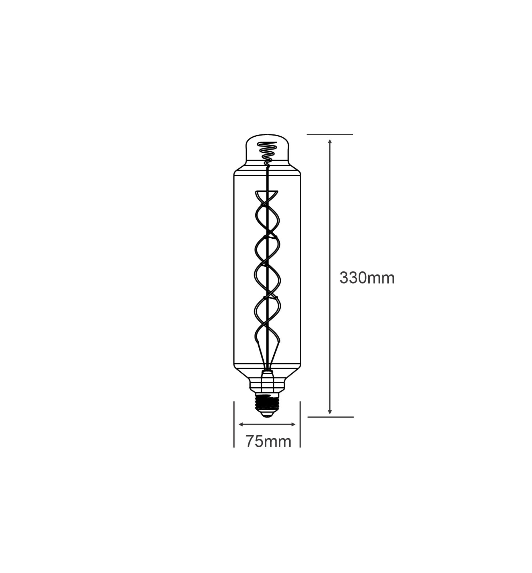 Classic Style LED Type H E27 Dimmable 4W 2100K 120lm 4300171  Luxram Classic Style